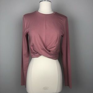H&M Long Sleeve Crop Top